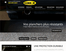 Tablet Screenshot of linexmonteregie.com